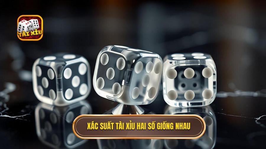 Xác suất xuất hiện của Tài xỉu 2 số giống nhau