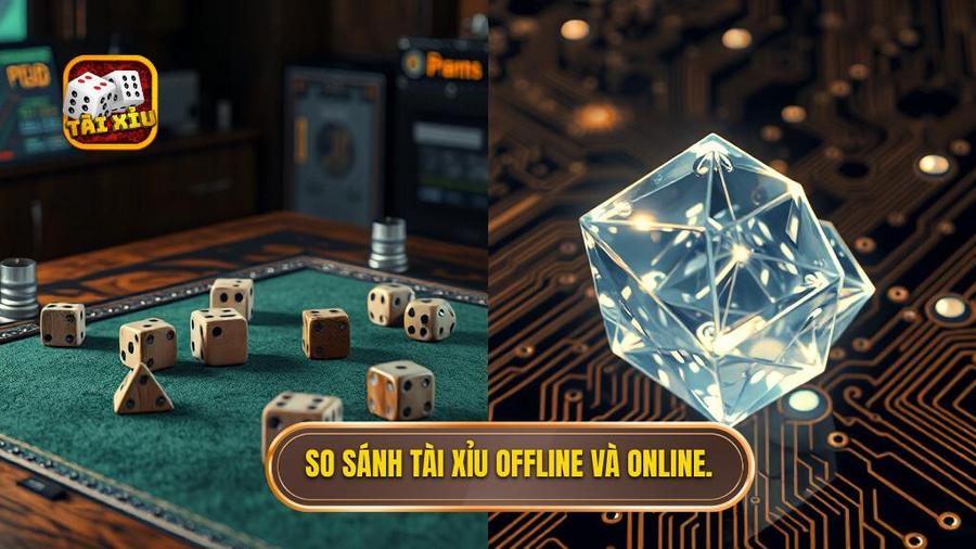 Tài xỉu offline không cần mạng: Giải pháp giải trí đỉnh cao mọi lúc mọi nơi 3 So sánh Tài xỉu Offline và Tài xỉu Online